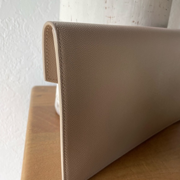 COPY - Saint Laurent Uptown YSL Pouch in Grained Leather NWT - Picture 7 of 10